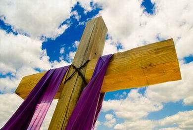 lent cross purple